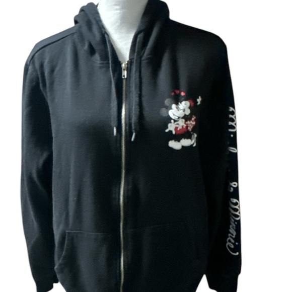 Disney Mickey & Minnie Women’s Zip-Up Hoodie X - Large - Picture 1 of 8